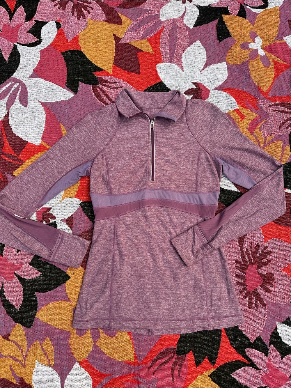 Lululemon Run Full Tilt Pullover Heathered Plum